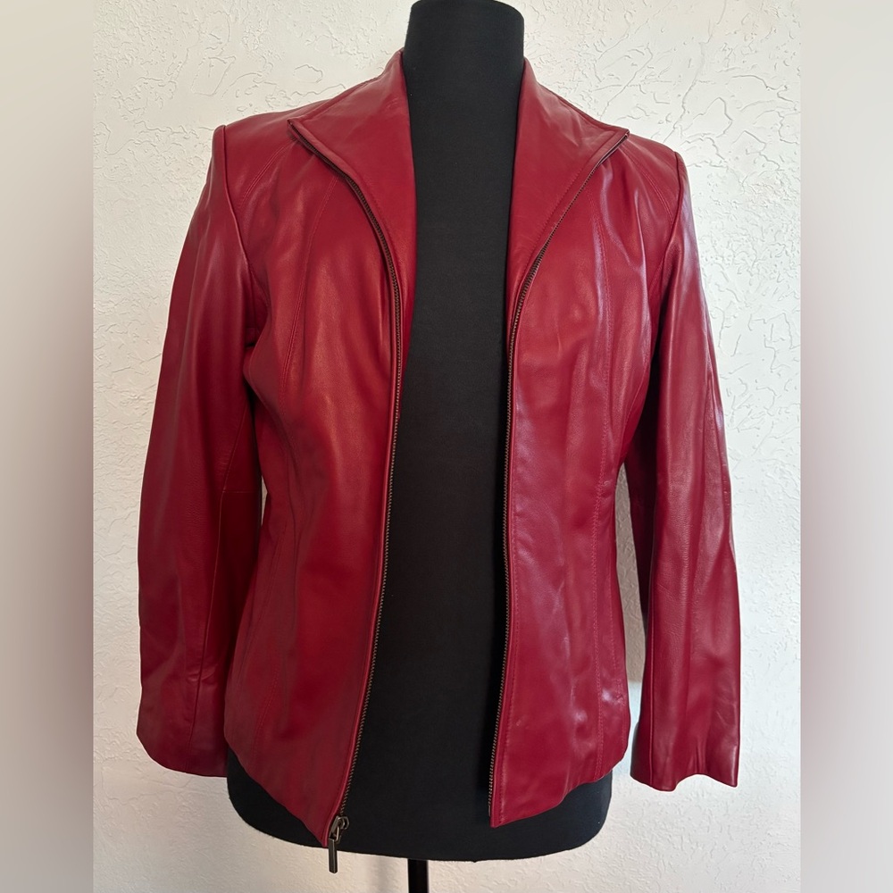 Siena Studio Red Leather Jacket